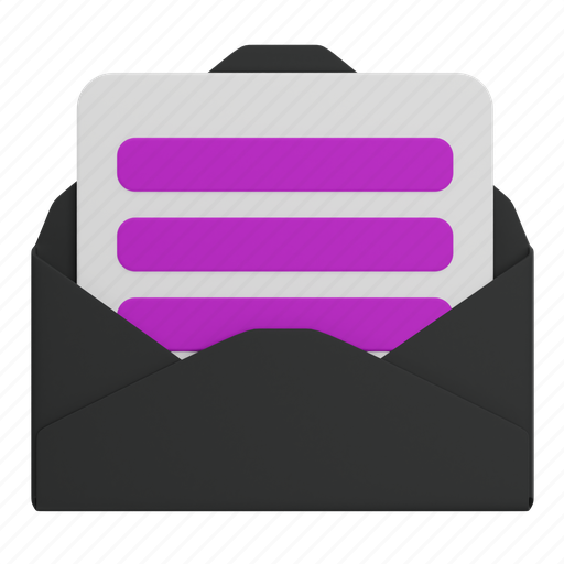 Email, letter, mail, envelope, inbox 3D illustration - Download on Iconfinder