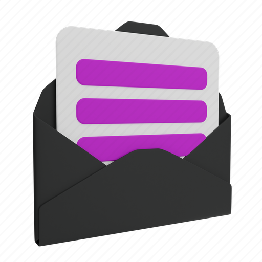 Email, letter, mail, inbox, envelope 3D illustration - Download on Iconfinder