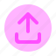 upload, button, icon, file, symbol 