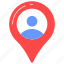user, location, navigation, person, gps, marker, placeholder 