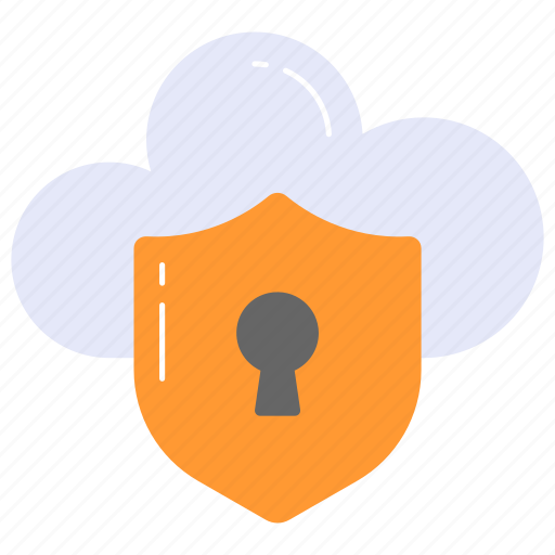 Cloud, security, shield, protection, access, authentication, secure icon - Download on Iconfinder
