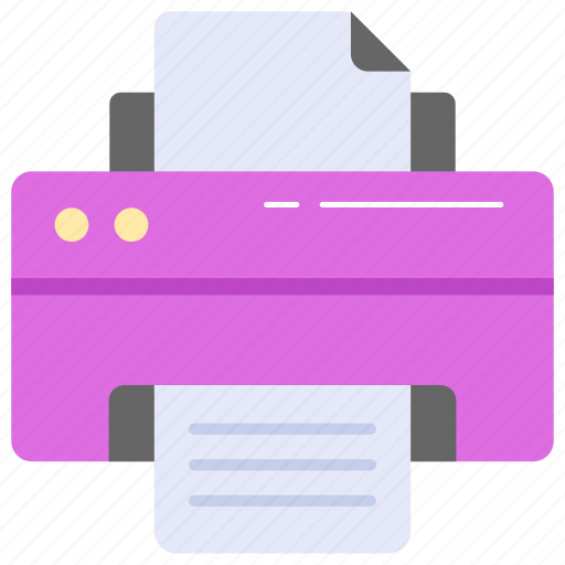 Printer, machine, electronic, printing, device, page, paper icon - Download on Iconfinder