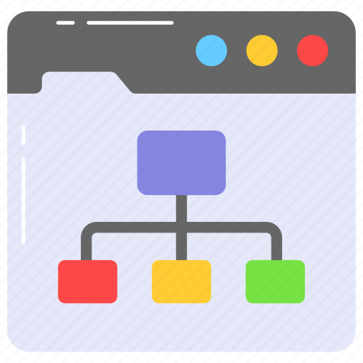 Flow, chart, diagram, algorithm, webpage, network, flowchart icon - Download on Iconfinder