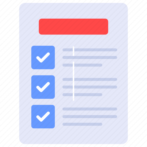 Checklist, survey, clipboard, page, document, todo, list icon - Download on Iconfinder