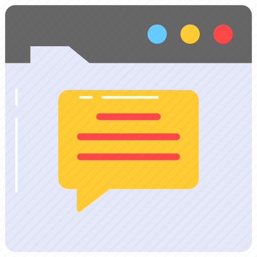 Web, chat, conversation, communication, discussion, message, text icon - Download on Iconfinder