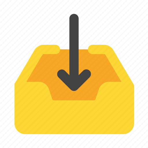 Inbox, storage, archive, ui, tray, download, email icon - Download on Iconfinder