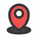 placeholder, pin, location, maps, and, map, marker, address