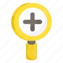 magnifying glass, magnifier, loupe, zoom in, research tool