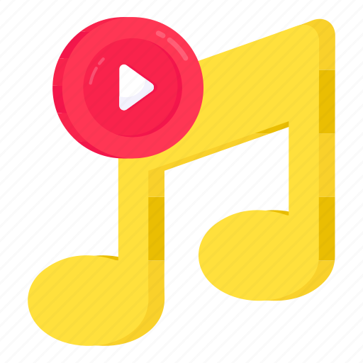 Music note, melody, nota, eighth note, video music icon - Download on Iconfinder
