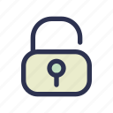 open key, key, lock, security, padlock