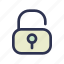 open key, key, lock, security, padlock 