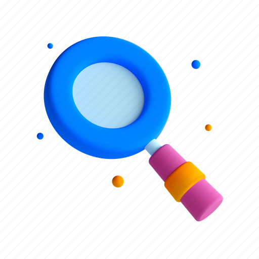 Search, browser, magnifying, glass 3D illustration - Download on Iconfinder