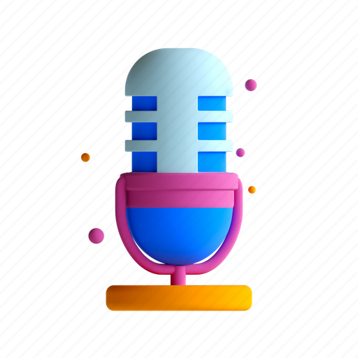 Voice, user, ui, microphone 3D illustration - Download on Iconfinder