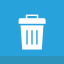bin, delete, garbage, recycle, remove, trash icon 