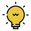 bulb, idea, interface, light, ui, user 