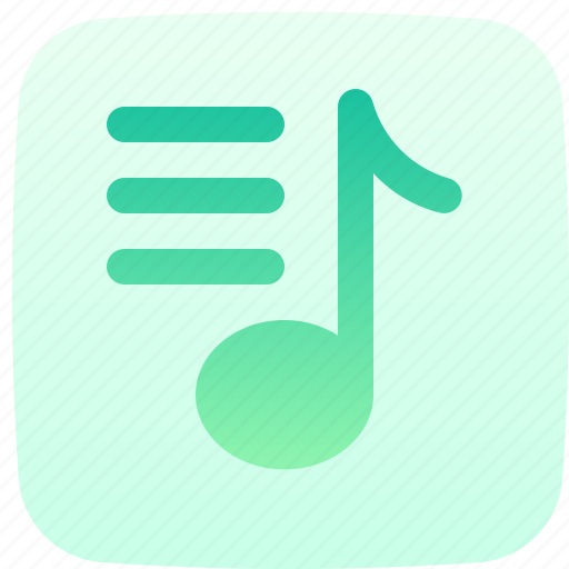 Playlist, quaver, musical, note, multimedia, music icon - Download on Iconfinder
