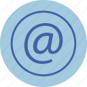 address, at, contact, email, mail, mention, sign icon