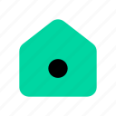home, house, building, back, front, button, profile, arrow, iu