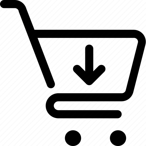 Cart, download, shopping, down, trolley icon - Download on Iconfinder