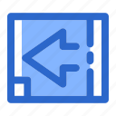 arrow, cursor, direction, forward, left, navigation, sign