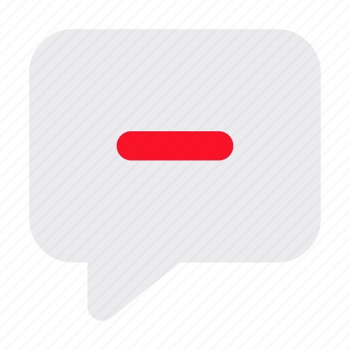 Remove, chat, bubble, cancel, communications icon - Download on Iconfinder