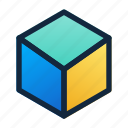 3d box, 3d, box, cube, game cube, user interface, ui