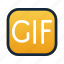 gif symbol, gif, sticker, social media, user interface, ui 