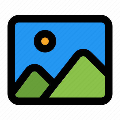 Photo, gallery, image, photography, picture, multimedia, mountain icon - Download on Iconfinder