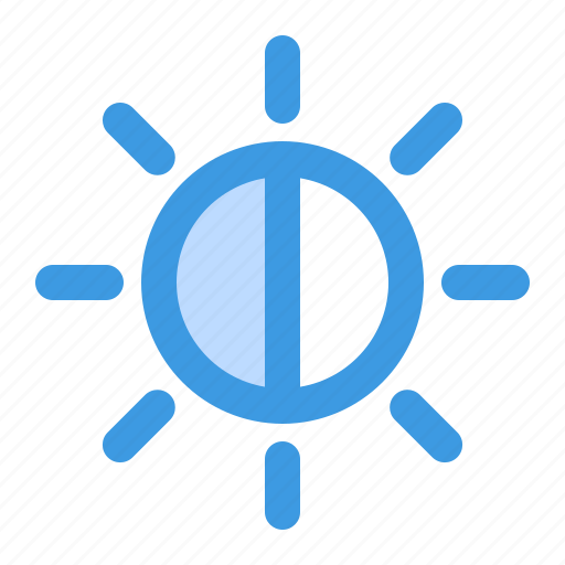 Brightness, contrast, adjust, settings, light, control, sun icon - Download on Iconfinder