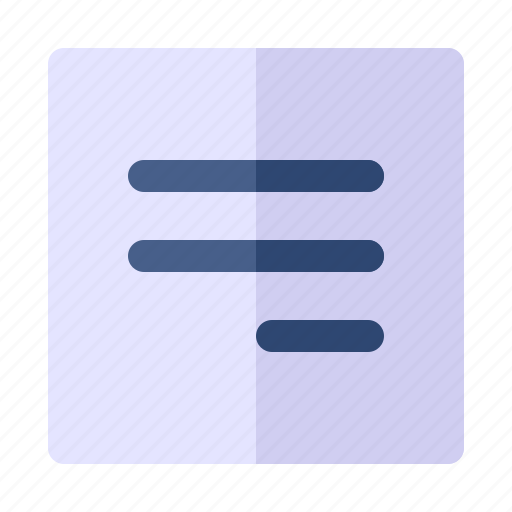 Align, right, text, format icon - Download on Iconfinder
