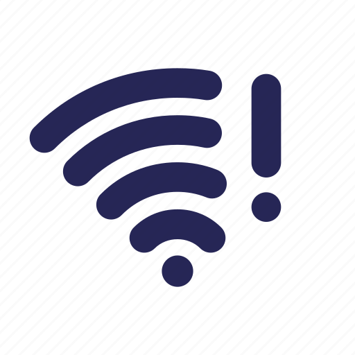 Wifi, wireless, attention, warning, no connection, no internet, error icon - Download on Iconfinder