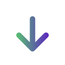 down, arrow, bottom