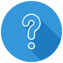 interface, question, question mark icon 