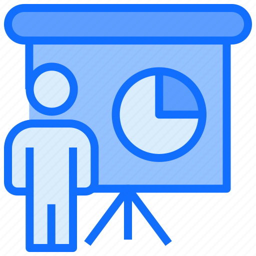 User, people, training, lecture, presentation, graph icon - Download on Iconfinder