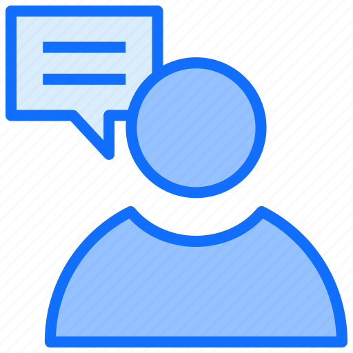User, account, discuss, people, talk, chat, profile icon - Download on Iconfinder