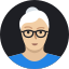 avatar, grandmother, mature, old, person, user, woman 