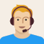 avatar, headset, male, man, person, support, young 