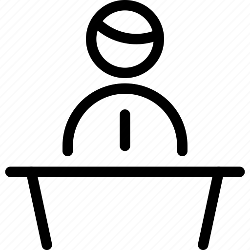 Geometric, human, man, person, podium, single, user icon - Download on Iconfinder