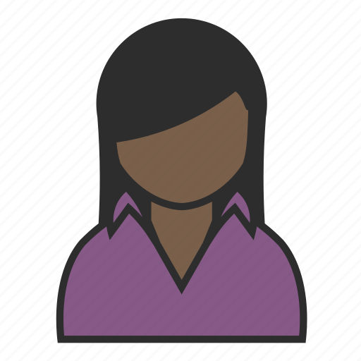 Casual, collar, purple, shirt, user, avatar, woman icon - Download on Iconfinder