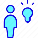 avatar, human, lamp light, people, person, profile, user