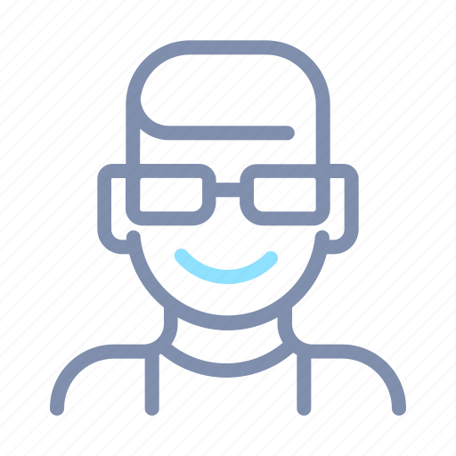 Avatar, eyeglasses, male, man, profile, short, user icon - Download on Iconfinder