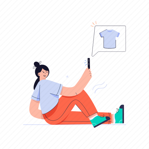 Purchase, shopping, buy, buy clothes, commerce illustration - Download on Iconfinder