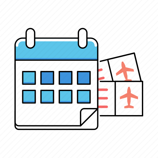 Vacation, calendar, ticket, schedule, event, holiday icon - Download on Iconfinder