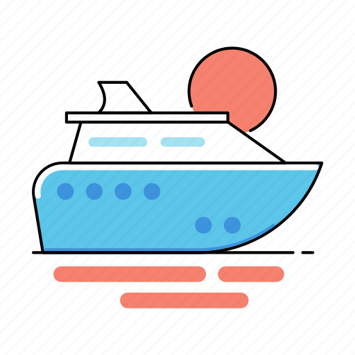 Vacation, ship, boat, yacht, cruise, transportation icon - Download on Iconfinder