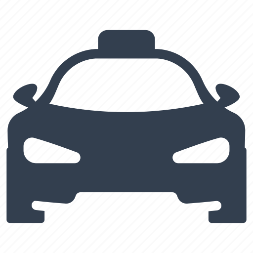 Taxi, front view, transportation, service, auto, travel, vehicle icon - Download on Iconfinder