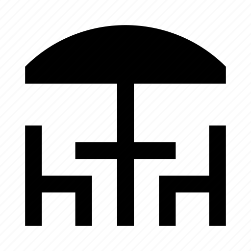 Bistro, canopy, chairs, table, umbrella icon - Download on Iconfinder