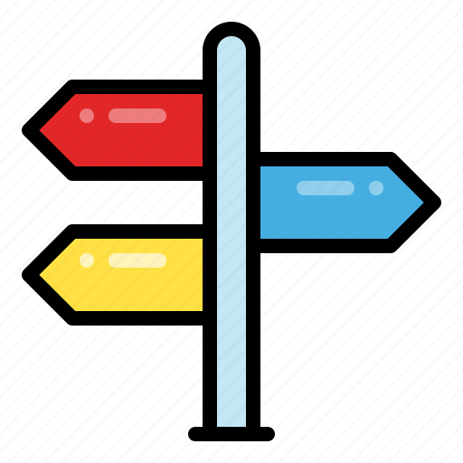 Signpost, guidepost, direction post, direction arrows icon - Download on Iconfinder