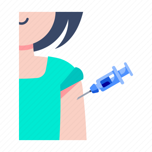 Vaccine, inject, woman icon - Download on Iconfinder