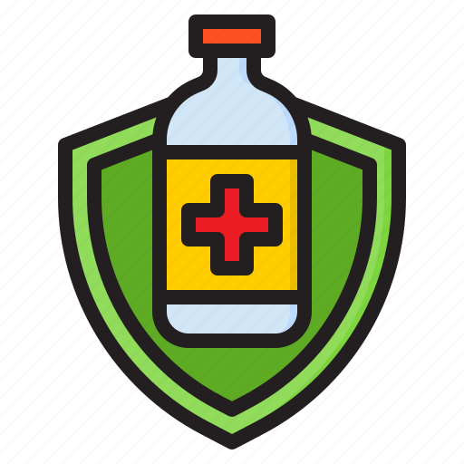 Protect, covid19, coronavirus, vaccine, sheild icon - Download on Iconfinder