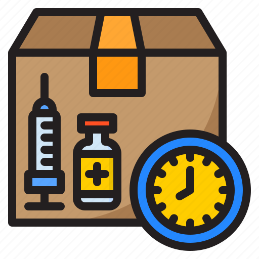 Time, clock, syringe, vaccine, covid19 icon - Download on Iconfinder
